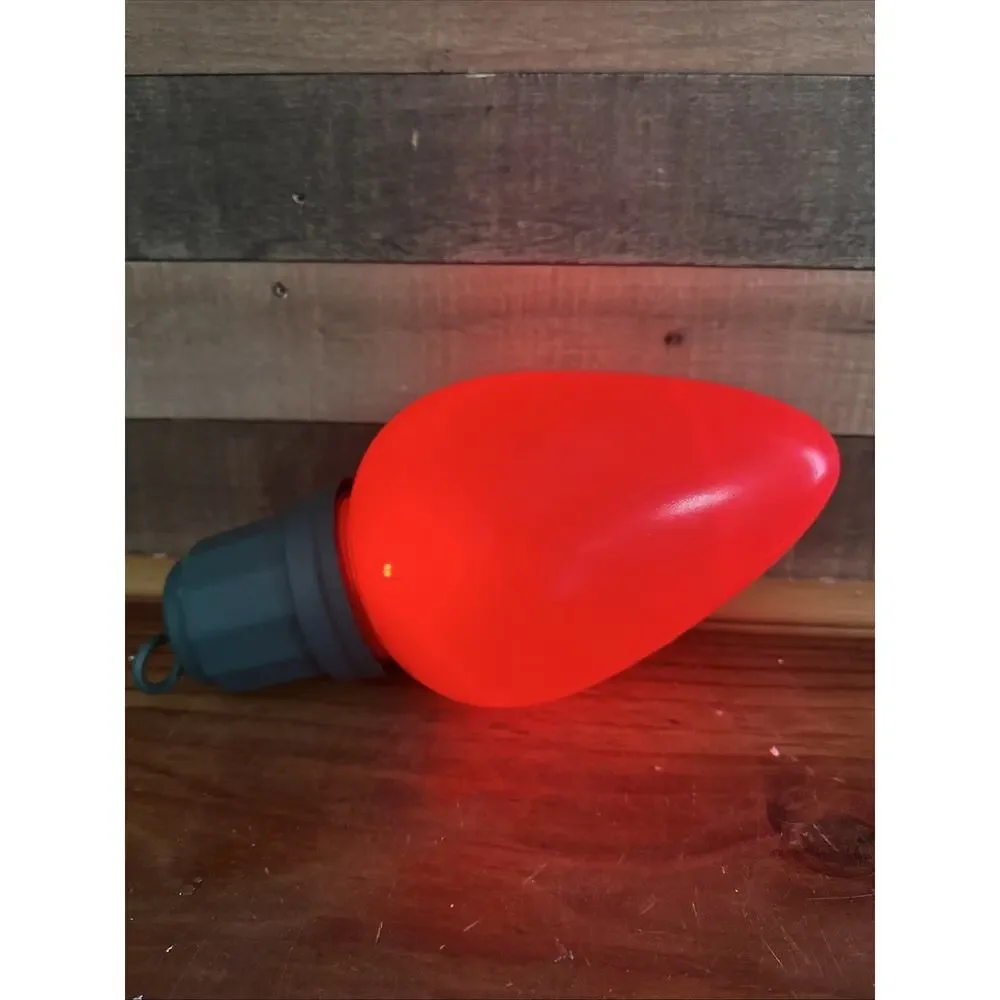 Large 13” Blow Mold Red Bulb Light LED Holiday Jumbo Christmas Ornament